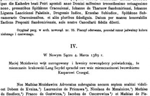 Akta grodzkie i ziemskie, t. 9: regest zapisany po polsku, tekst zapisany po łacinie